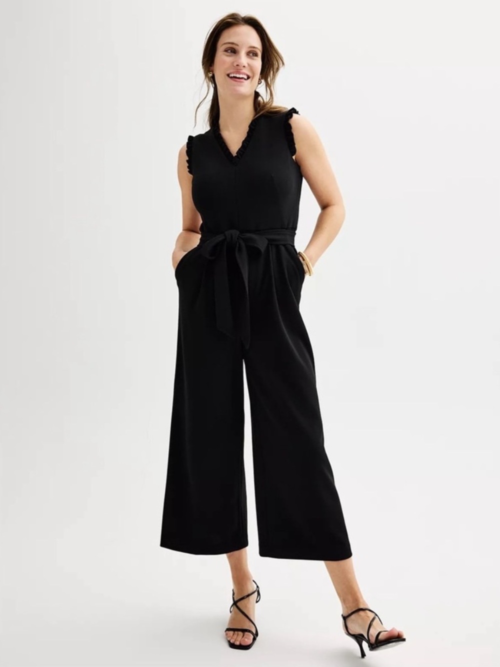 Andrew Marc Black Jumpsuit